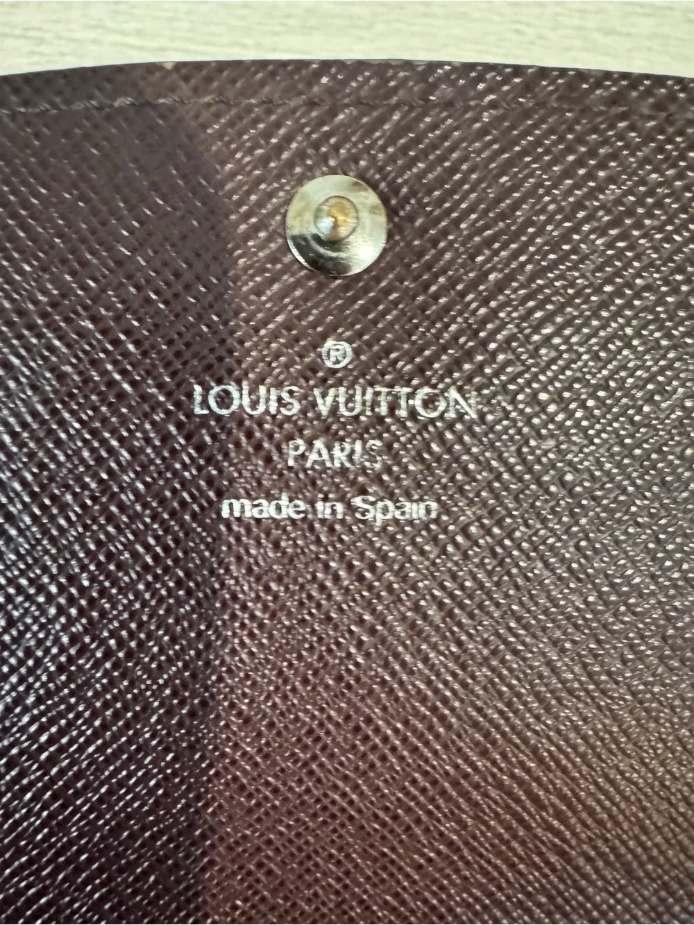 Louis Vuitton Burgundy Epi Leather Emilie Wallet Crossbody Conversion COA